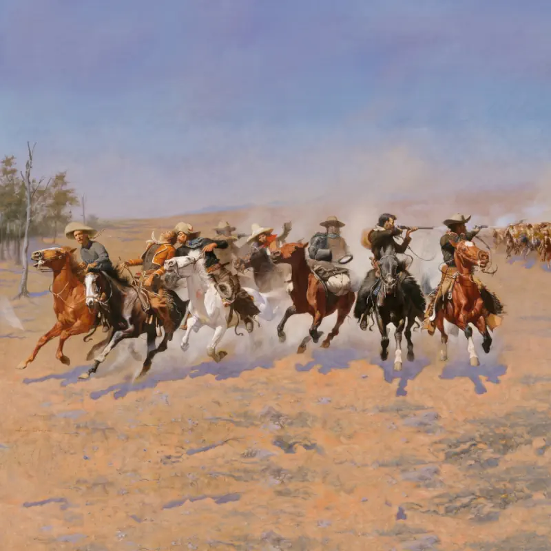 een-haastige-terugtocht-frederic-remmington een haastige terugtocht frederic remmington