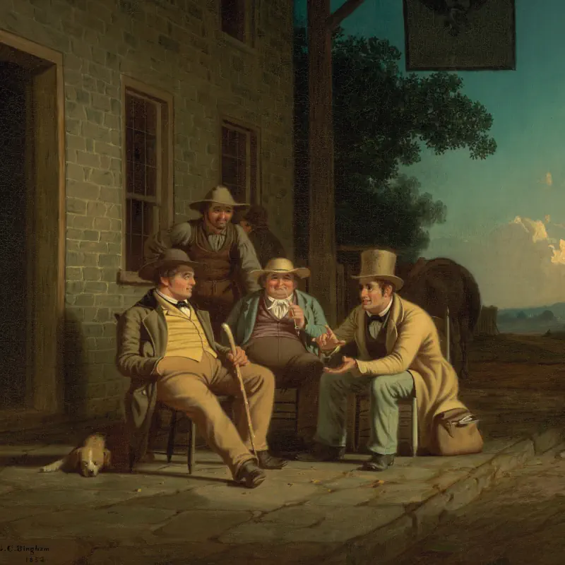 stemmen-ronselen-op-straat-george-caleb-bingham stemmen ronselen op straat george caleb bingham