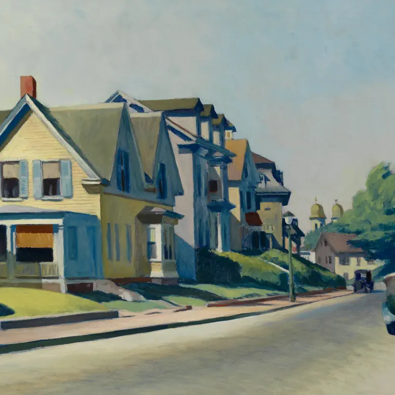 zon-in-de-prospectstraat-van-edward-hopper zon in de prospectstraat van edward hopper