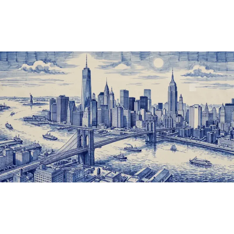 Stadsaanzicht van New York Stadsaanzicht van New York