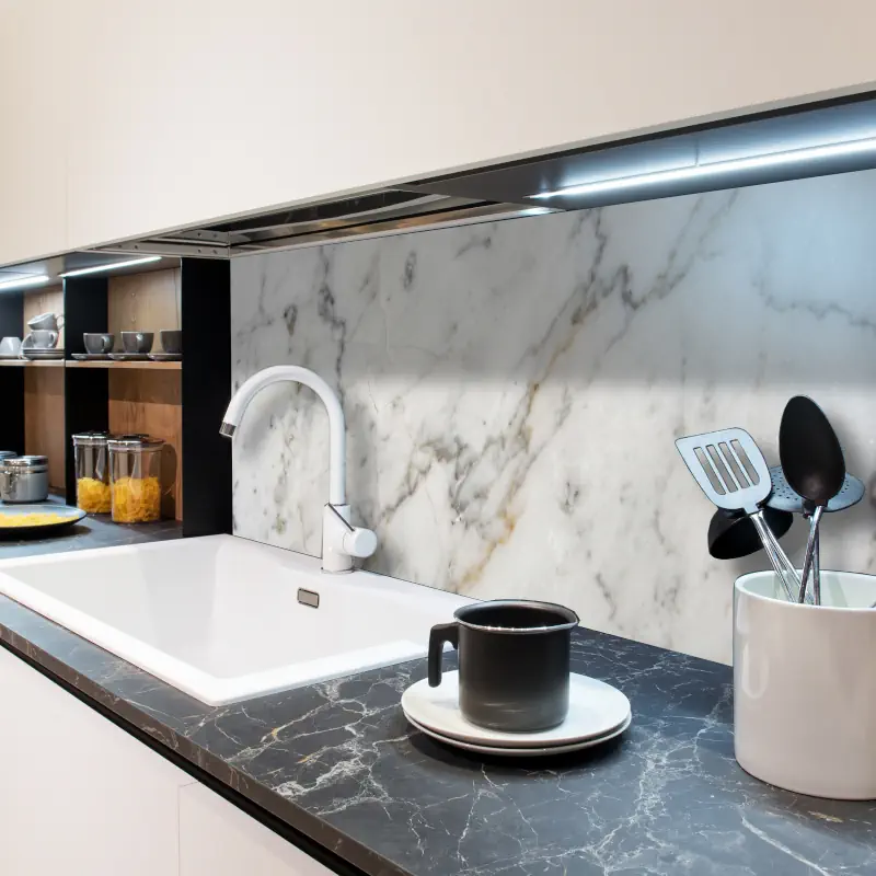 Marmerlook Carrara Type 03 marmerlook-keuken-achterwand-carrara-type-03E