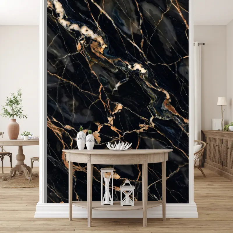 Marmerlook Nero Marquina Type 02 marmerlook-keuken-achterwand-nero marquina-type-02C