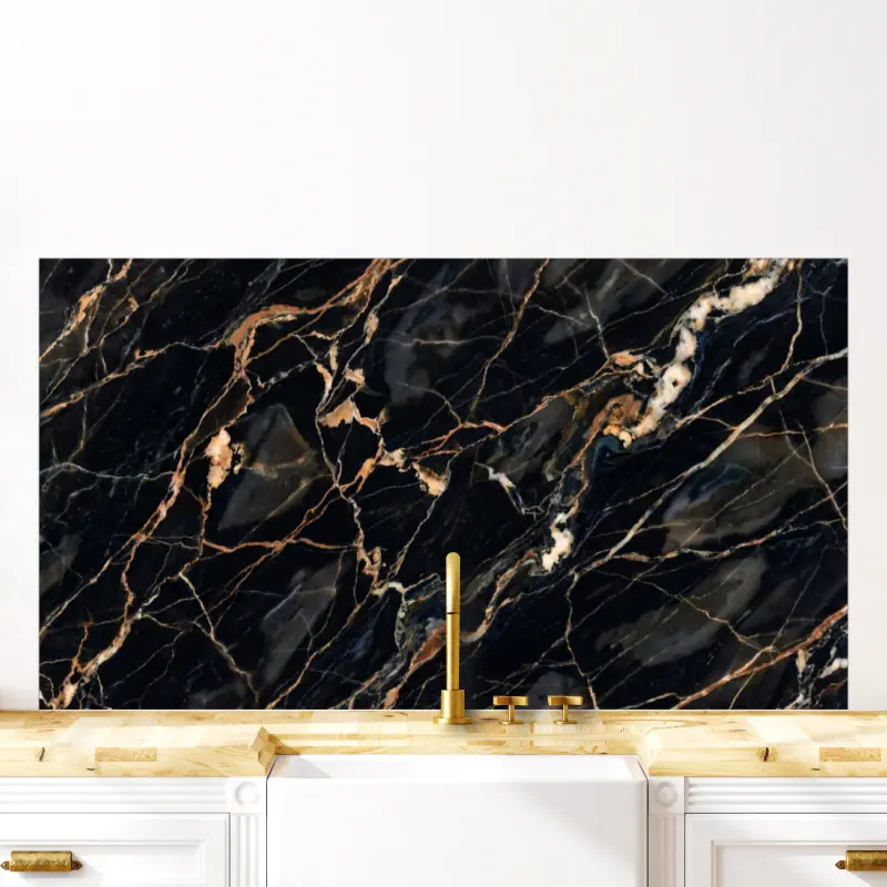 Marmerlook Nero Marquina Type 02 marmerlook-keuken-achterwand-nero marquina-type-02D