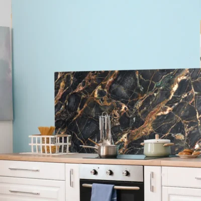 marmerlook-keuken-achterwand-nero marquina-type-04A