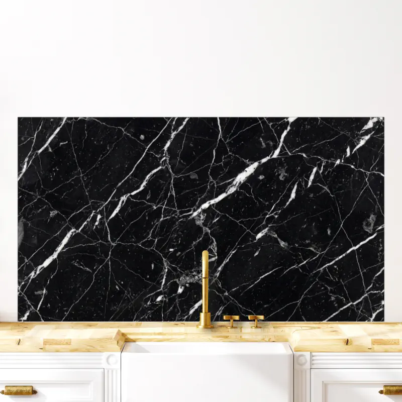 Marmerlook Nero Marquina Type 06 marmerlook-keuken-achterwand-nero marquina-type-06D