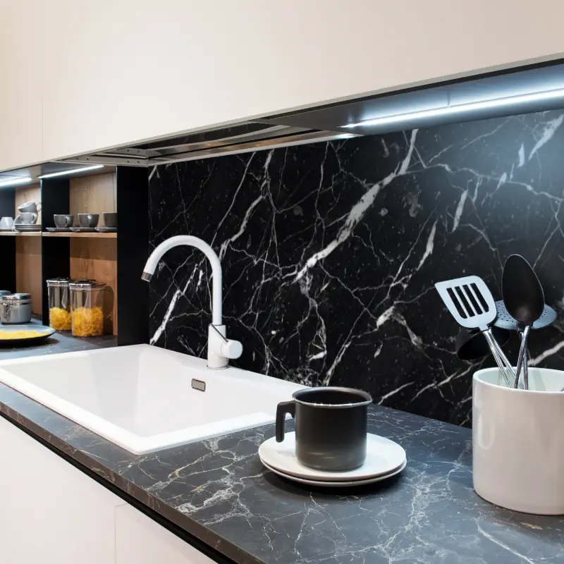 Marmerlook Nero Marquina Type 06 Marmerlook Nero Marquina Type 06 - Afbeelding 6